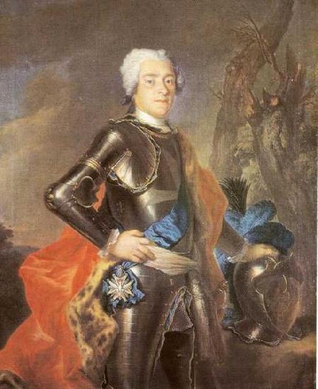 Louis de Silvestre Portrait of Johann Georg, Chevalier de Saxe France oil painting art